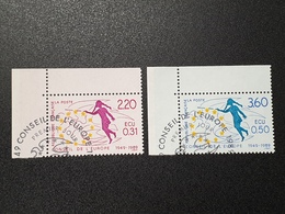 Timbres De Service N° 100 à 101 Avec Oblitèration Du Conseil De L'Europe  TTB - Used