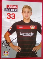 Bayer04   Lukas Boeder Signed Card - Autografi