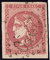 No 49e, Obl Gc, Nuance Foncée, Jolie Pièce. - TB. - R - 1870 Bordeaux Printing