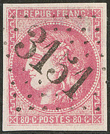 Faux Sperati. No 49, Obl Gc 3151, Marqué Au Verso. - TB - 1870 Bordeaux Printing