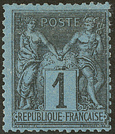 * Bleu De Prusse. No 84. - TB. - RR - 1876-1878 Sage (Type I)