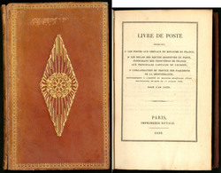 "Livre De Poste 1839", Imprimerie Royale Paris Avec Carte Des Routes De Poste, Relié Cuir. - TB - Other & Unclassified