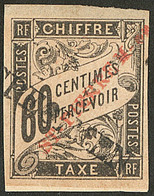 (*) Taxe. Surchargé "SPECIMEN". No 7 (Tillard #1892-T7B), Collé Sur Support. - TB (cote Tillard) - Andere & Zonder Classificatie