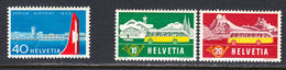 Switzerland 1953 Mint No Hinge, See Notes, Sc# 344-346, Yt 536-538, Mi 585-587 - Unused Stamps