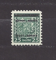 Bohemia & Moravia 1939 MNH **Mi 4 Sc 4 Stamps Of CSR Overprinted In " BÖHMEN U. MAHREN " C3 - Unused Stamps