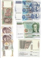 1000 X 3 + 2000 X 2 + 5000 X 3 + 10000 X 2 LIRE Sup/fds  LOTTO 2511 - Collections