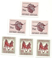 1961 - Sud Africa 249 X 3 + 250 X 3 Ordinaria - Neufs