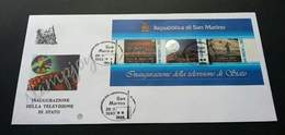 San Marino Inauguration Of Television Studio 1993 (miniature FDC) *Hologram Effect *unusual - Lettres & Documents