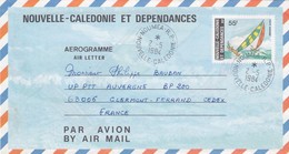 NOUVELLE CALEDONIE ET DEPENDANCES  - AEROGRAMME N° 9 55F - NOUMEA 2.5.1984   / 2 - Aérogrammes