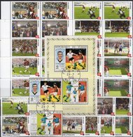 FIFA Fußball 1934 Tchad 309/0,Bl.9,100-500F+4-Blocks ** 90€ Championat Voetball S/s Soccer M/s Sheetlet Bf Football - 1938 – France