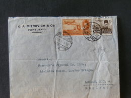 A8948 LETTRE  EGYPT TO  ENGLAND  1947 - Covers & Documents