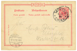 KIAUTSCHOU - VORLAUFER : 1898 GERMANY 10pf "FUR MARINE SCHIFFSPOSTEN"' Canc. TSINTAU CHINA. Vvf. - Kiautchou