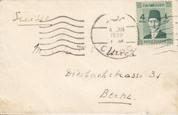 Egypte Egypt 'Petite' CAIRO 1938 Cover Lettre BERNE Suisse - Lettres & Documents