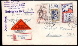 CZECHOSLOVAKIA 1962 Registered Cash-on-delivery Cover With Postage Rate 2.20 Kc. - Lettres & Documents