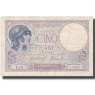 France, 5 Francs, Violet, 1918, 1918-06-29, TB+, Fayette:3.2, KM:72a - 5 F 1917-1940 ''Violet''