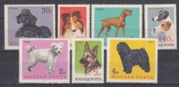 Hungary 1967 Domestic Animals - Dogs Mi#2337-2343 A - Perforated, Mint Never Hinged, 2340 Minor Gum Disturbance - Ungebraucht