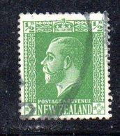 APR1084 - NEW NUOVA ZELANDA 1925 ,   Yvert  N. 177  Usato (2380A) Impressione Al Verso - Used Stamps