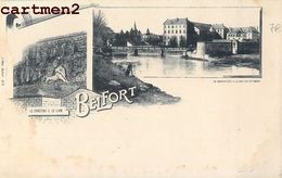 BELFORT LE CHATEAU ET LE LION LA SAVOUREUSE ET LE COLLEGE SAINTE MARIE 90 - Belfort – Le Lion