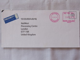 Finland 2000 Cover Helsinki To England - Machine Franking - Storia Postale