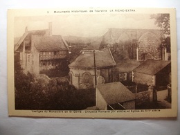 Carte Postale La Riche (37) Vestige Du Monastere De Saint Come - Chapelle Romane Et Eglise (Petit Format  Non Circulée ) - La Riche