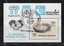 ARGENTINA     1978 Football World Cup - Argentina Cancelled First Day - Ongebruikt