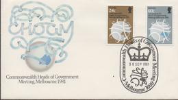 3402  Carta Melbourne 1981, Commonwealth Heads Of Government Meeting Melbourne , - Storia Postale