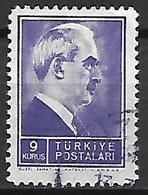 TURQUIE    -   1943.   Y&T N° 1003 Oblitéré. - Gebraucht