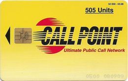 Pakistan - Callpoint - Generic Logo Design (Plain White Back), 505U, 03.98, 50.000ex, Used - Pakistan