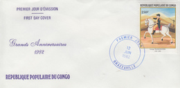 Enveloppe  FDC   1er    Jour    CONGO     George   WASHINGTON    1982 - FDC