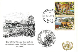 Austria UN Vienna Show Card Essen 12-14/5-2000 - Lettres & Documents