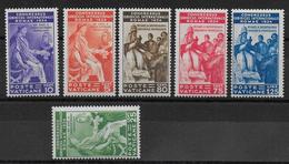 VATICAN - 1935 ANNEE COMPLETE - YVERT 66/71 ** MNH (INFIME TRACE Sur Le 68) - COTE = 925 EUR. - Ungebraucht