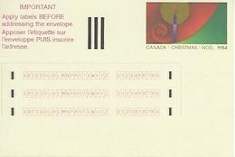 CANADA, 1984, Stick 'n Tick Label - Vignettes D'affranchissement (ATM) - Stic'n'Tic
