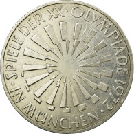 Monnaie, République Fédérale Allemande, 10 Mark, 1972, Hamburg, SUP, Argent - Autres & Non Classés