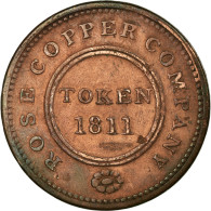 Monnaie, Grande-Bretagne, Rose Copper Company, Halfpenny Token, 1811 - Otros & Sin Clasificación