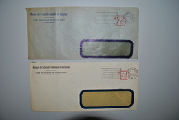 Belgique 1942/44 Enveloppes Banque Société Générale Belgique - Altri & Non Classificati