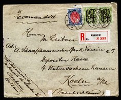 A6215) Niederlande Netherlands R-Brief Arnhem 28.09.23 N. Koeln / Germany - Covers & Documents