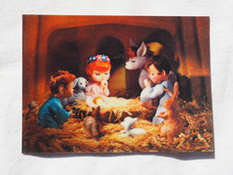 3d 3 D Lenticular Stereo Postcard Nativity   Toppan Japan    A 190 - Stereoscope Cards