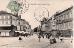 Cpa Bergerac La Rue Du Marché - Bergerac