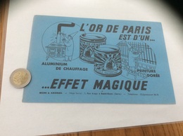 Buvard « L’OR DE PARIS EST D’UN EFFET MAGIQUE - MIONI & ANDRIEU - Saint-Ouen (Seine) » - Verf & Lak