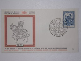 FDC Enveloppe 1er Jour De 1960 - Journée Du Timbre - BRUXELLES - 1951-1960