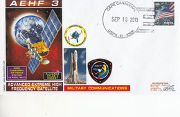 USA 2013 AEHF-3 Satellite Commemorative Cover - America Del Nord