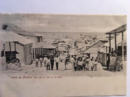 CPA, Haïti, Port Au Prince, Vue Sur La Ville Et La Rade , Animée écrite, Timbre - Haiti