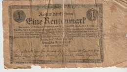 RENTENBANKSCHEINE - 1 RENTENMARK - 1923 - 1 Rentenmark