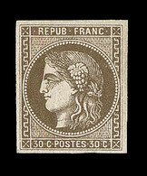 * EMISSION DE BORDEAUX - * - N°47 - 30c Brun - TB - 1870 Emission De Bordeaux