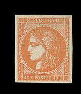 * EMISSION DE BORDEAUX - * - N°48 - 40c Orange - TB - 1870 Emission De Bordeaux