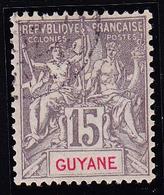 O GUYANE - O - N°45 - 15c Gris - TB - Autres & Non Classés