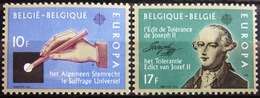 EUROPA            Année 1982         BELGIQUE          N° 2048/2049             NEUF** - 1982