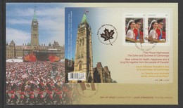 2011 Canada Marriage Of HRH Prince William To Miss Catherine Middleton FDC - 2011-...