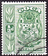 TONGA 1942 1/2d Yellow-Green SG74 Used - Tonga (...-1970)