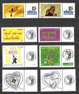 France, Timbre Personnalisé, Année 2004, Lot De 8 Timbres Personnalisés, Thématique 2004 - Other & Unclassified